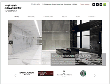 Tablet Screenshot of chicagoconcretestudio.com